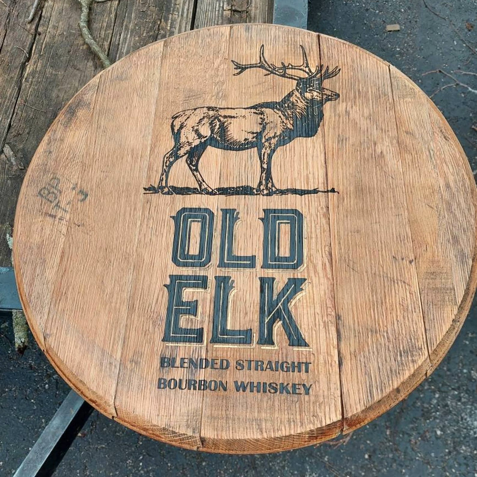 Old Elk Bourbon Barrel Top - Wall Hanging