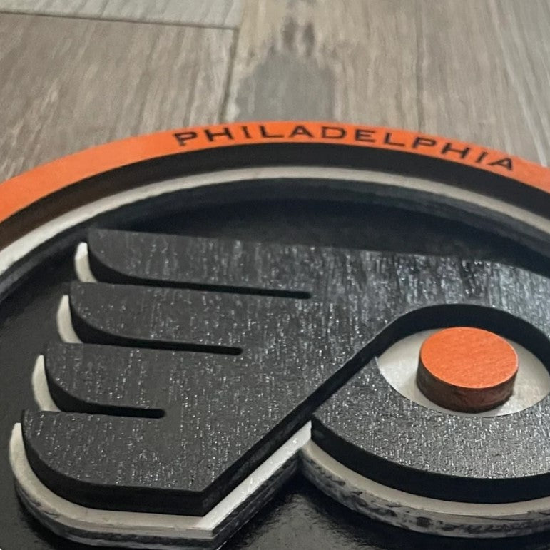 Philadelphia Flyers - Layered Wood Sign For the Sports Lover Arizona Copper Beard