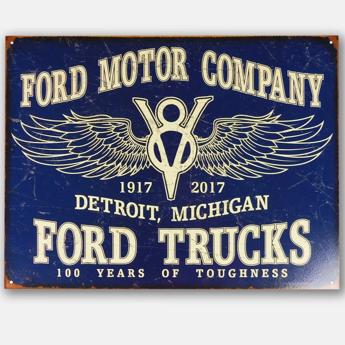 Ford Truck '100 Years of Toughness' - Tin Metal Sign