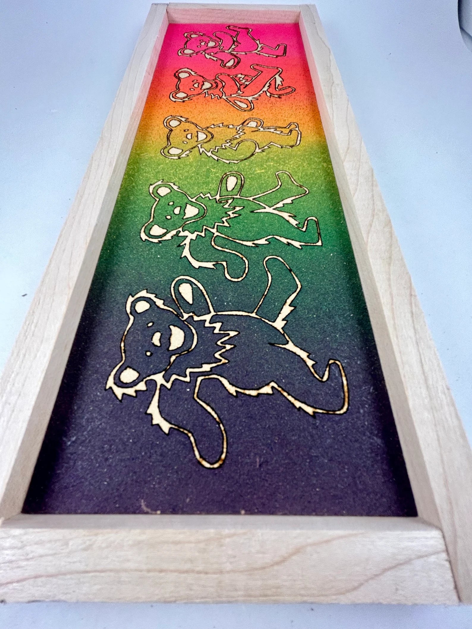 Grateful Dead 'Tie-Dye Dancing Bears' - Wood Sign