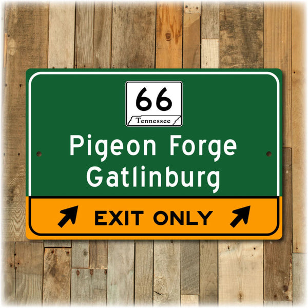 Pigeon Forge Gatlinburg Highway Sign