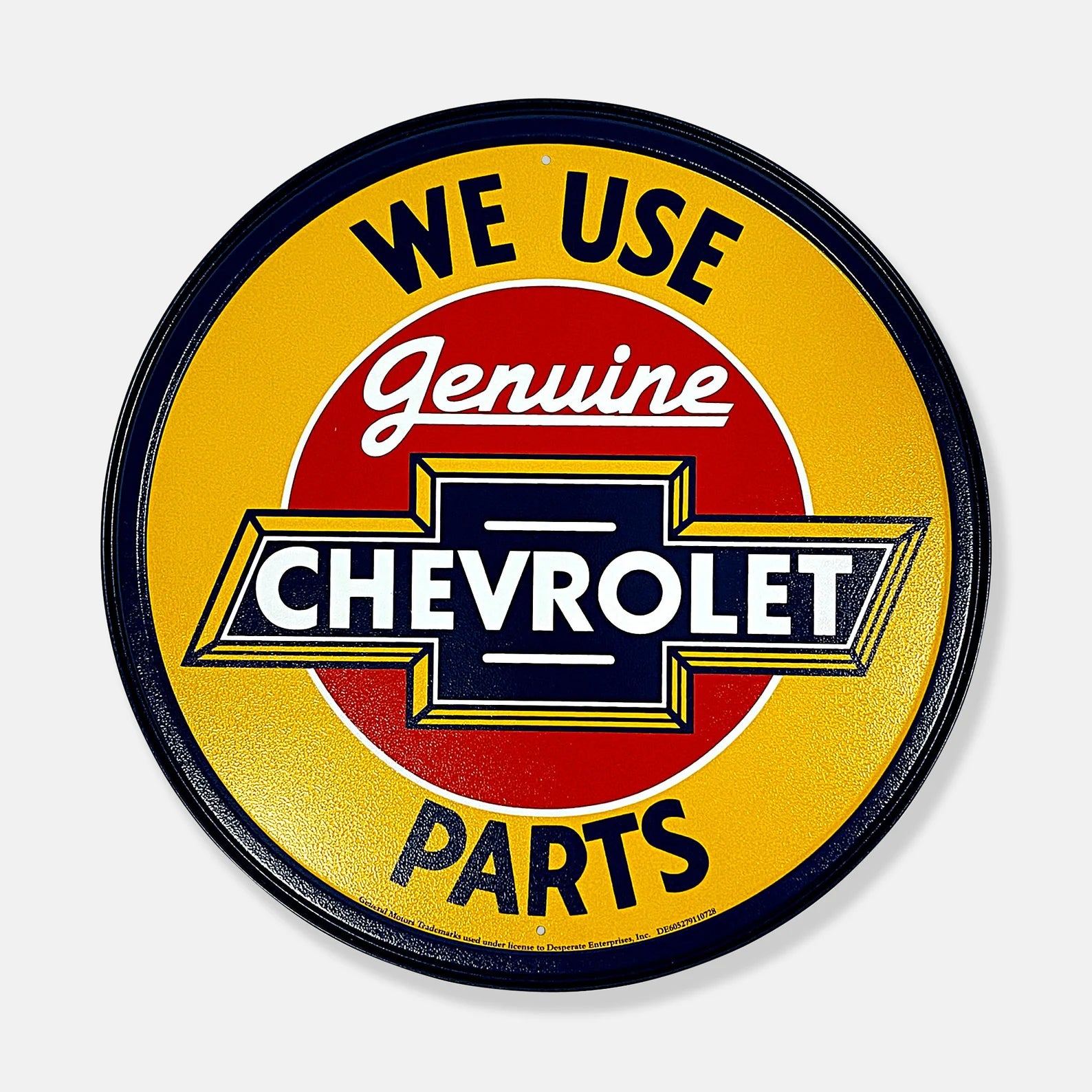 Genuine Chevrolet Parts - Tin Metal Sign For the Gear Head Sign Box Co.