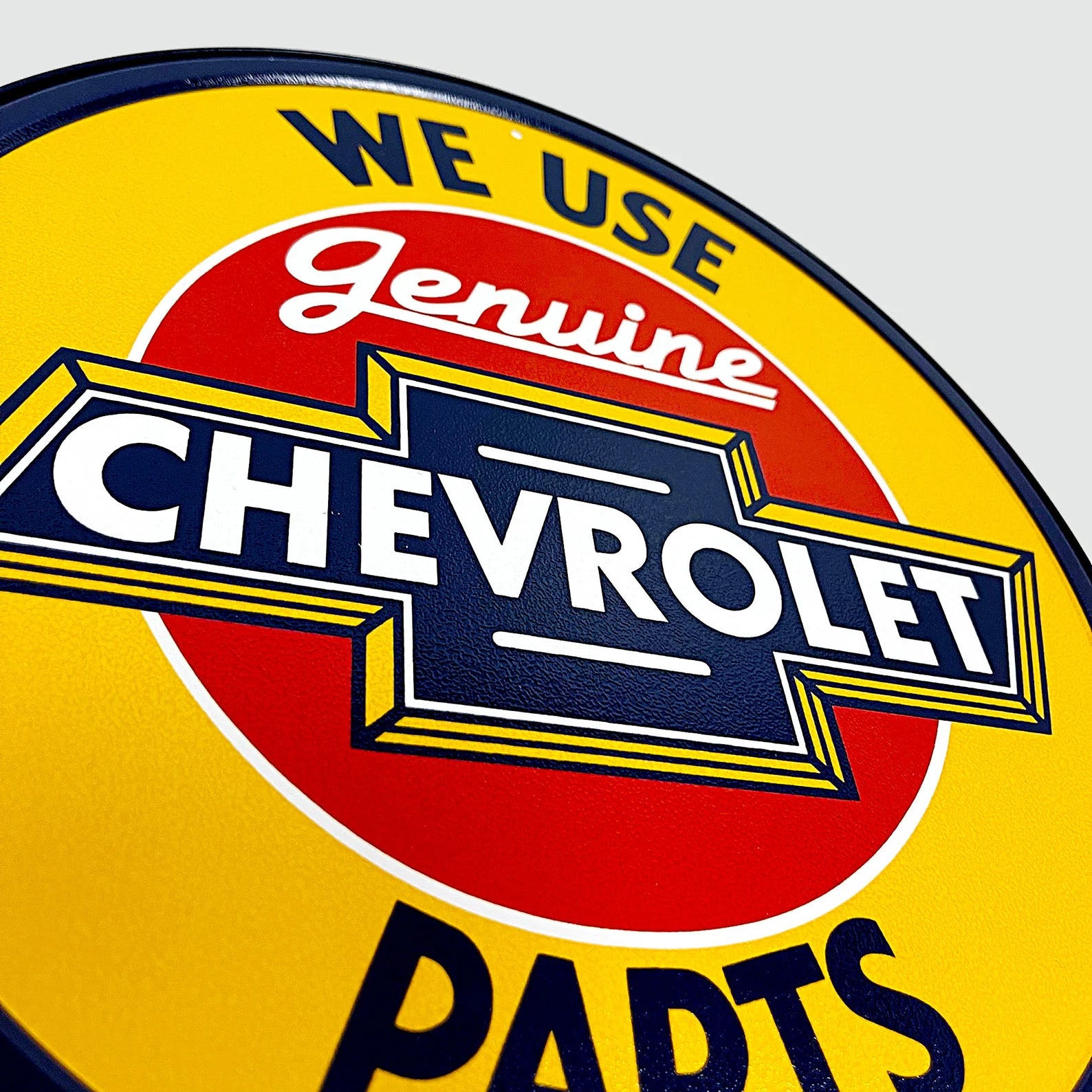 Genuine Chevrolet Parts - Tin Metal Sign For the Gear Head Sign Box Co.