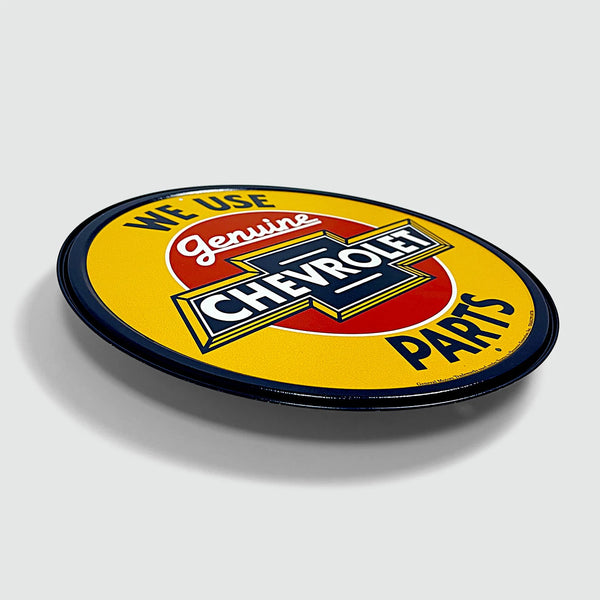 Genuine Chevrolet Parts - Tin Metal Sign For the Gear Head Sign Box Co.