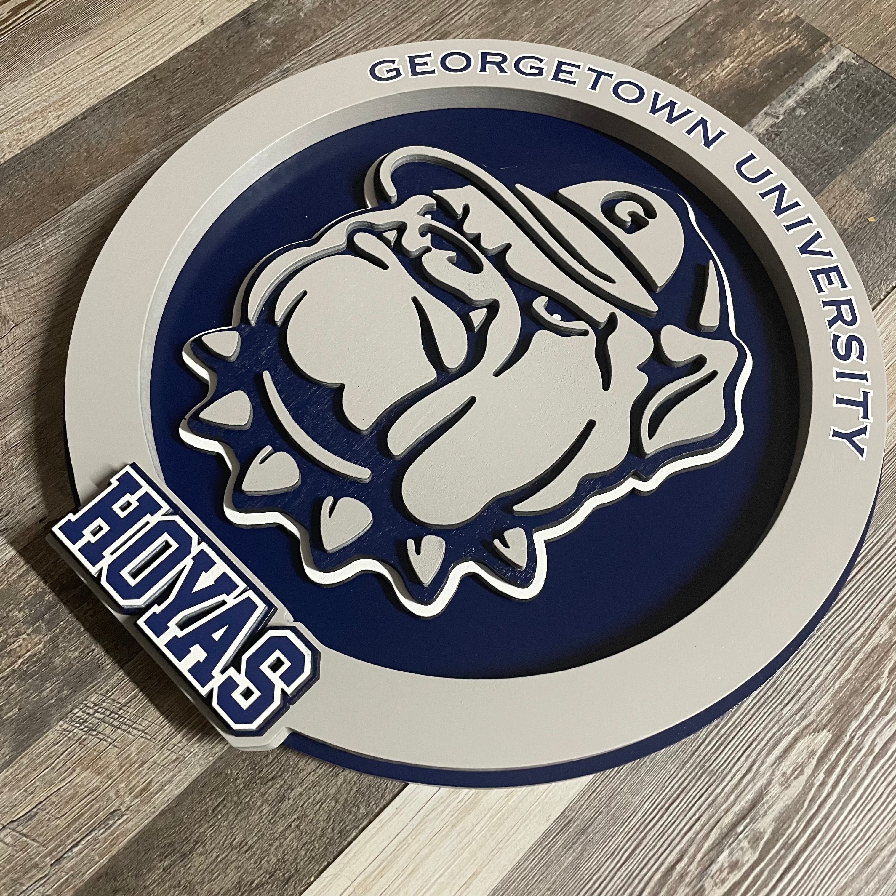 Georgetown University Hoyas - Layered Wood Sign