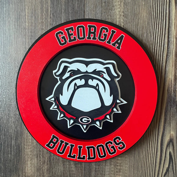 University of Georgia Bulldogs - Layered Wood Sign
