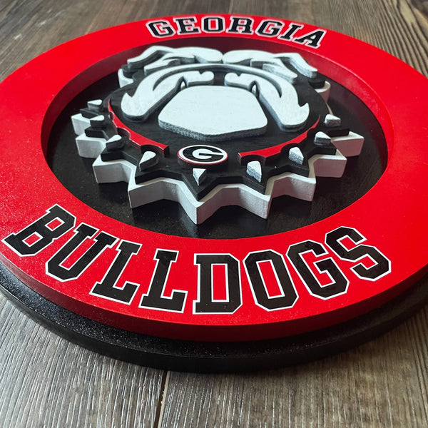University of Georgia Bulldogs - Layered Wood Sign For the Sports Lover Arizona Copper Beard