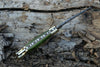 Damascus Steel Folding Pocket Knife – Green Handle For the Outdoorsman Orklo Knives