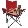 GIANT Red Camping Chair For the Outdoorsman Bourbon and Bluffs