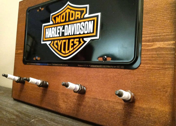 Harley-Davidson - License Plate Spark Plug Rack