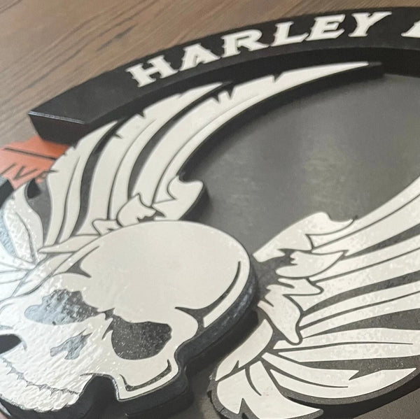Harley-Davidson Motorcycles - Layered Wood Sign