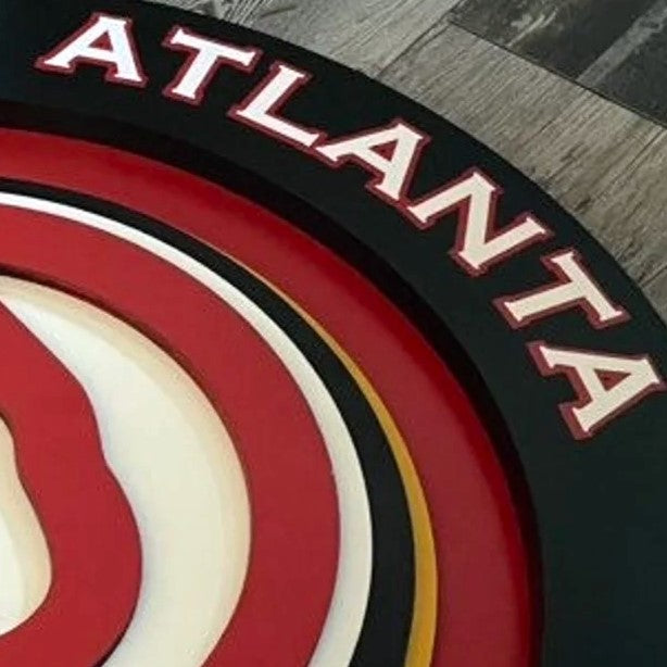 Atlanta Hawks - Layered Wood Sign