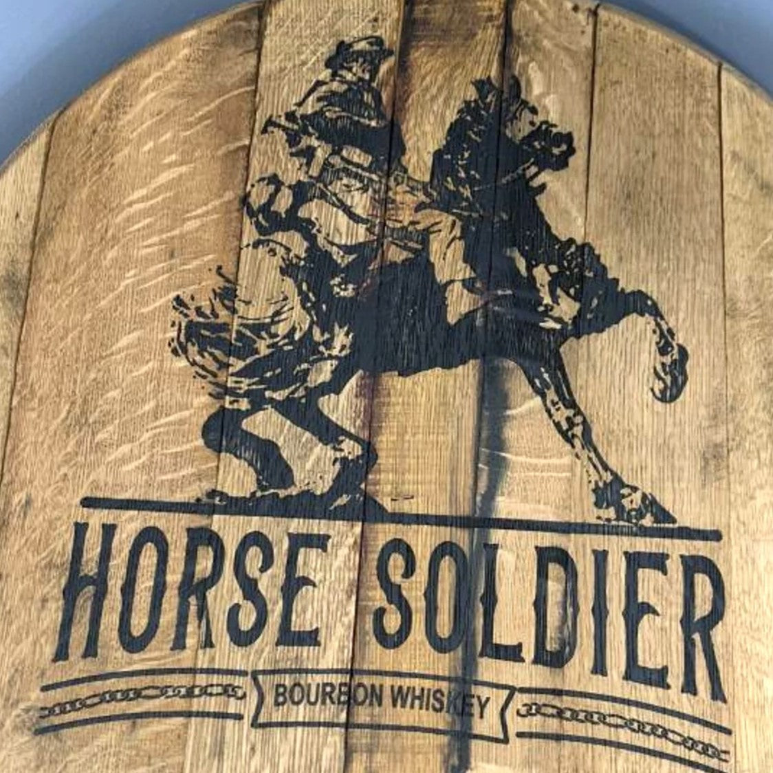 Horse Soldier Bourbon Barrel Top - Wall Hanging
