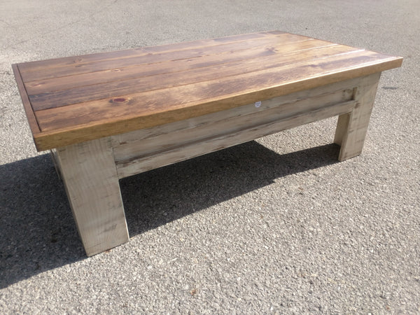 Modern Wooden Sliding Top Coffee Table