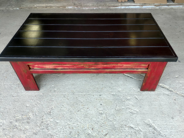 Modern Wooden Sliding Top Coffee Table