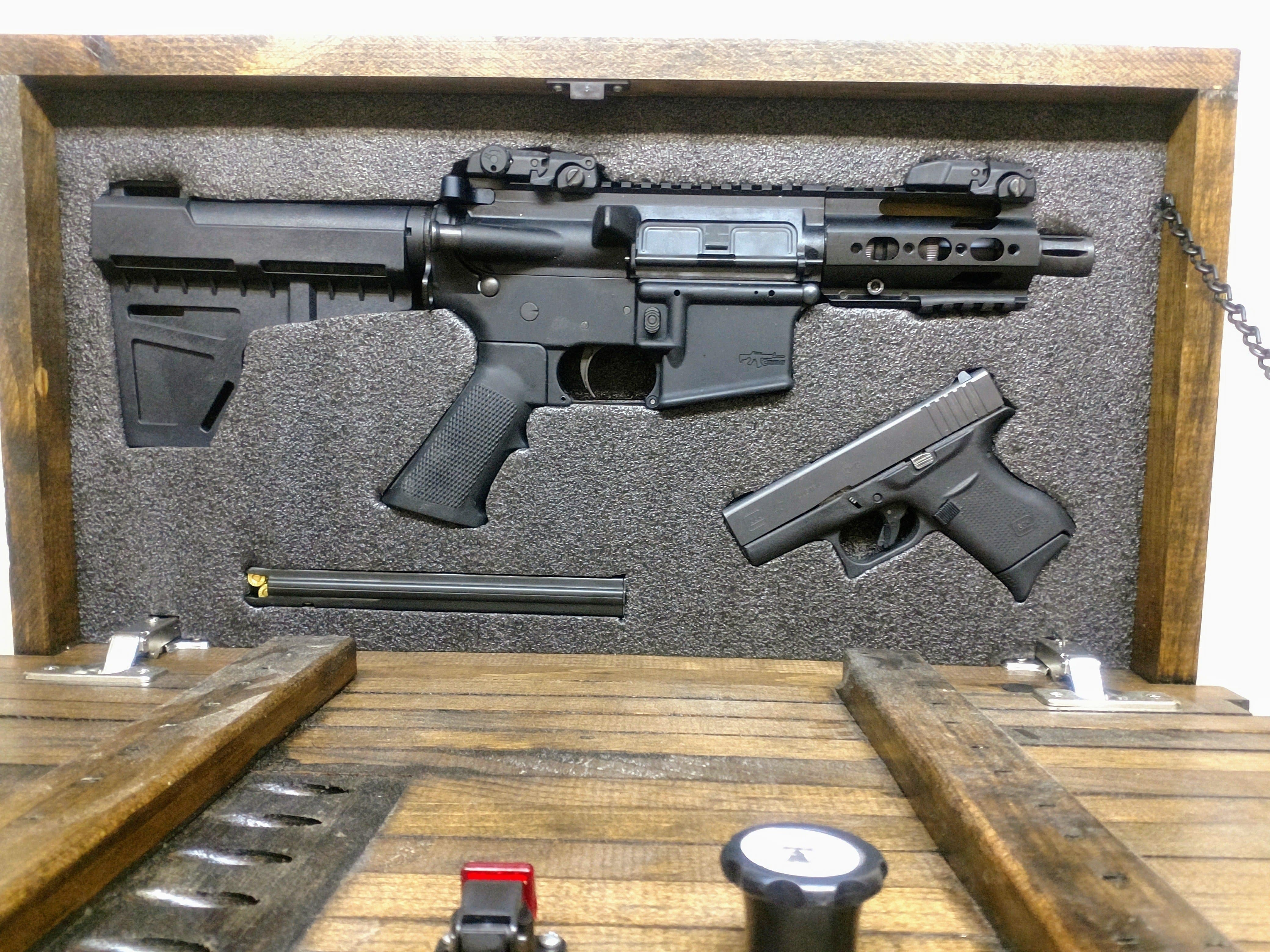 Mini American Flag Gun Concealment Case