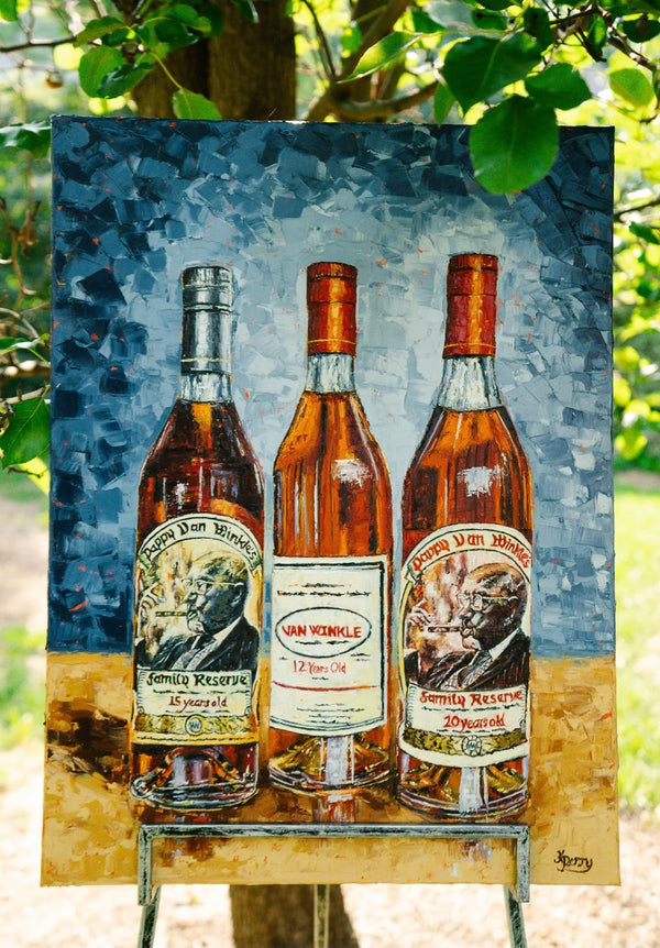 Bourbon Bottle Print - Pappy Van Winkle