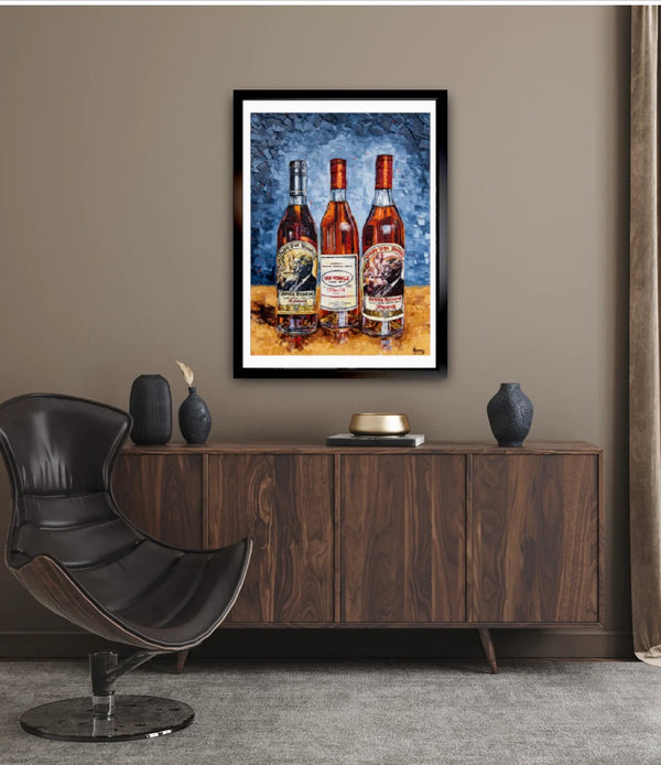 Bourbon Bottle Print - Pappy Van Winkle