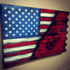 Small Hidden Gun Case with ½ USA Flag and ½ Graphic Design