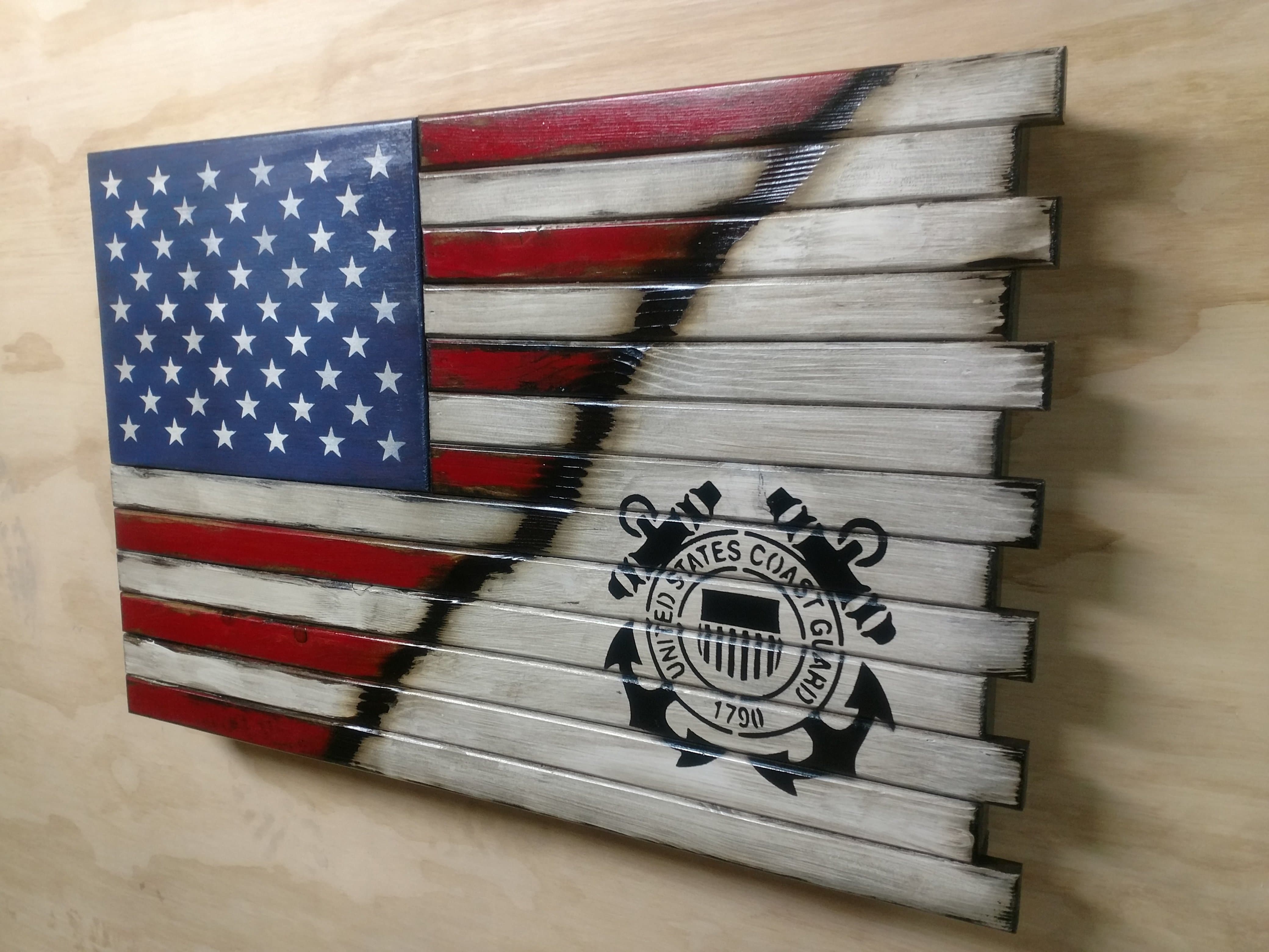 Deluxe 3 Compartment Gun Concealment Case (Hybrid American Flag Designs)