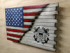 Premium 2 Compartment Gun Case - Half Flag & Half Logo Designs