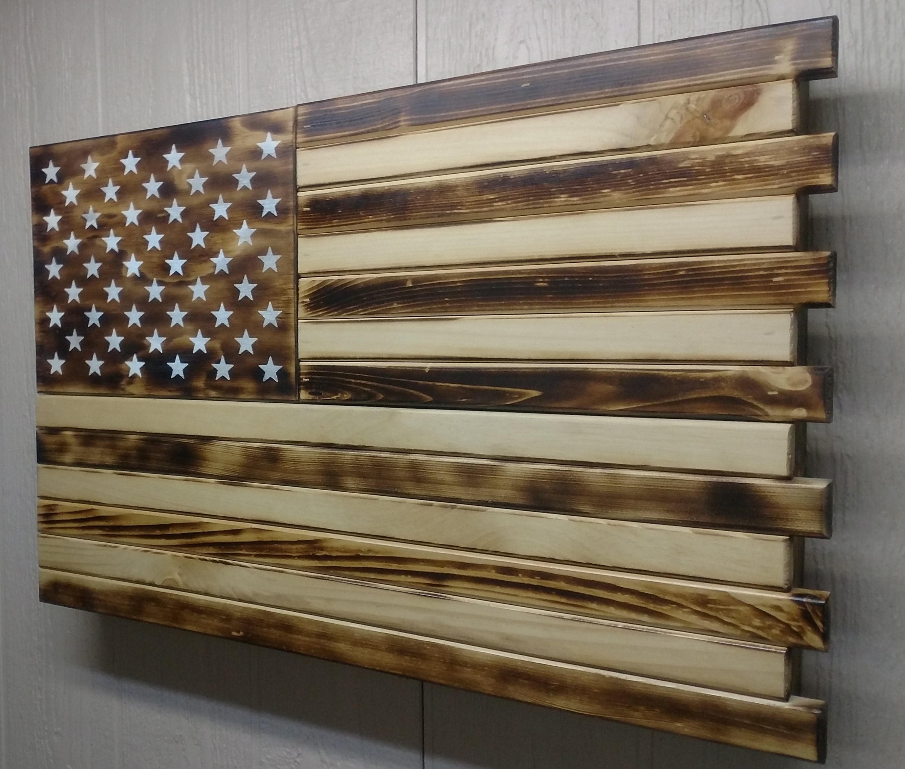 Dual Compartment Small American Flag Gun Concealment Case