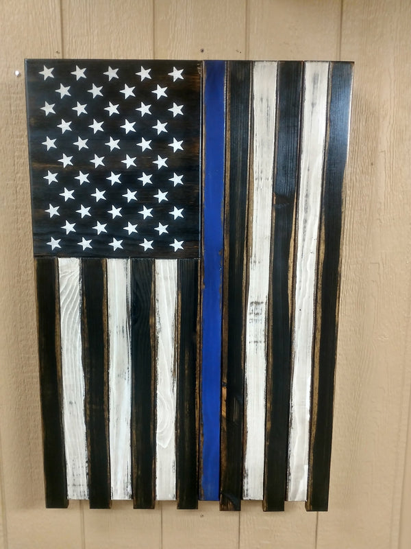 Large Vertical Hanging American Flag Gun Concealment Case