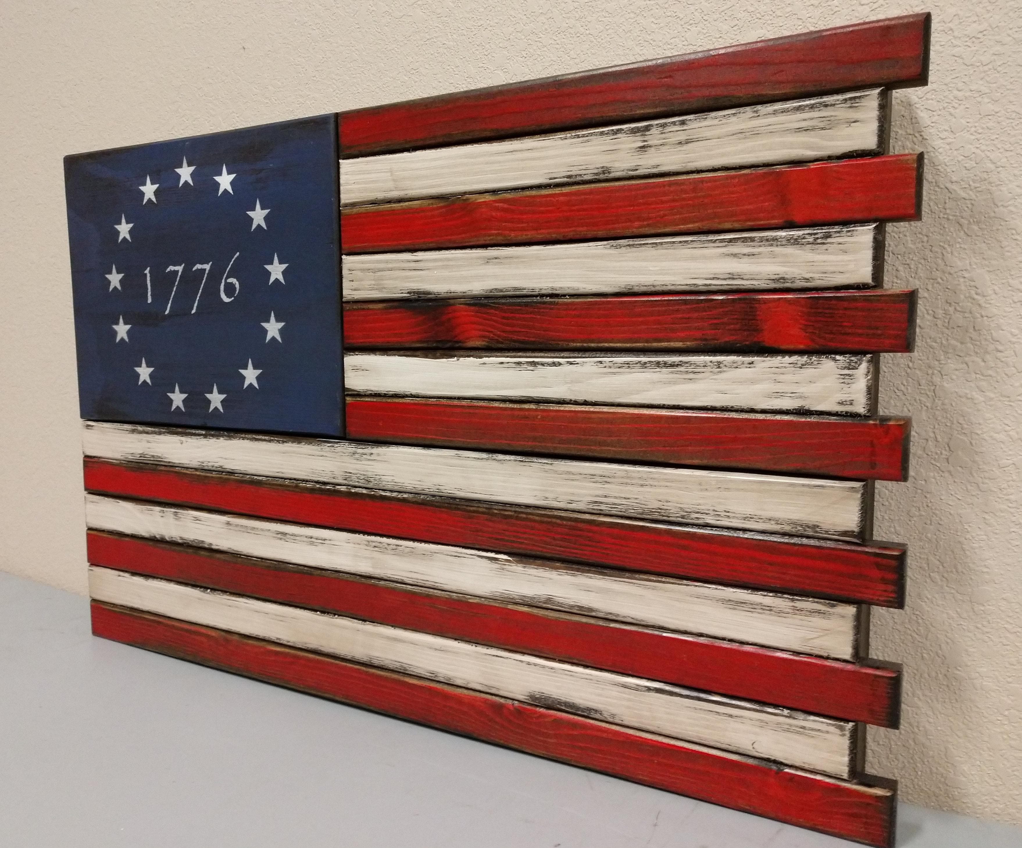 Single Compartment Small American Flag Gun Concealment Case