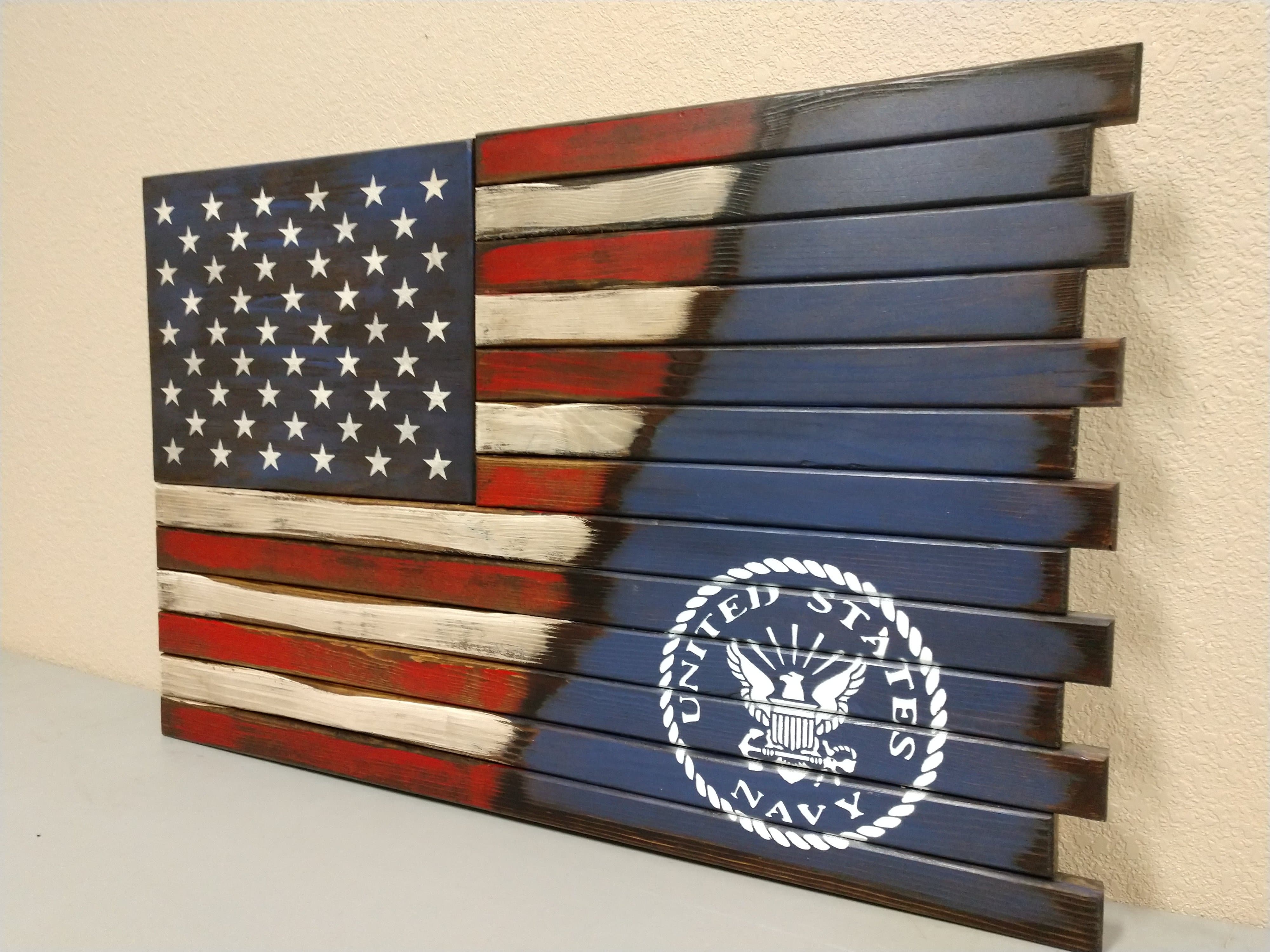 Small Hidden Gun Case with ½ USA Flag and ½ Graphic Design