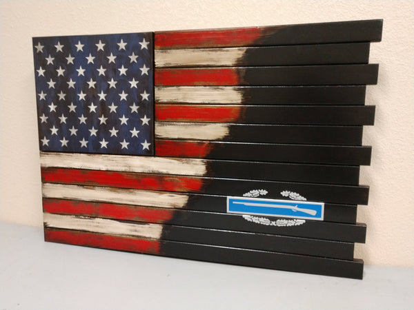 Small Hidden Gun Case with ½ USA Flag and ½ Graphic Design