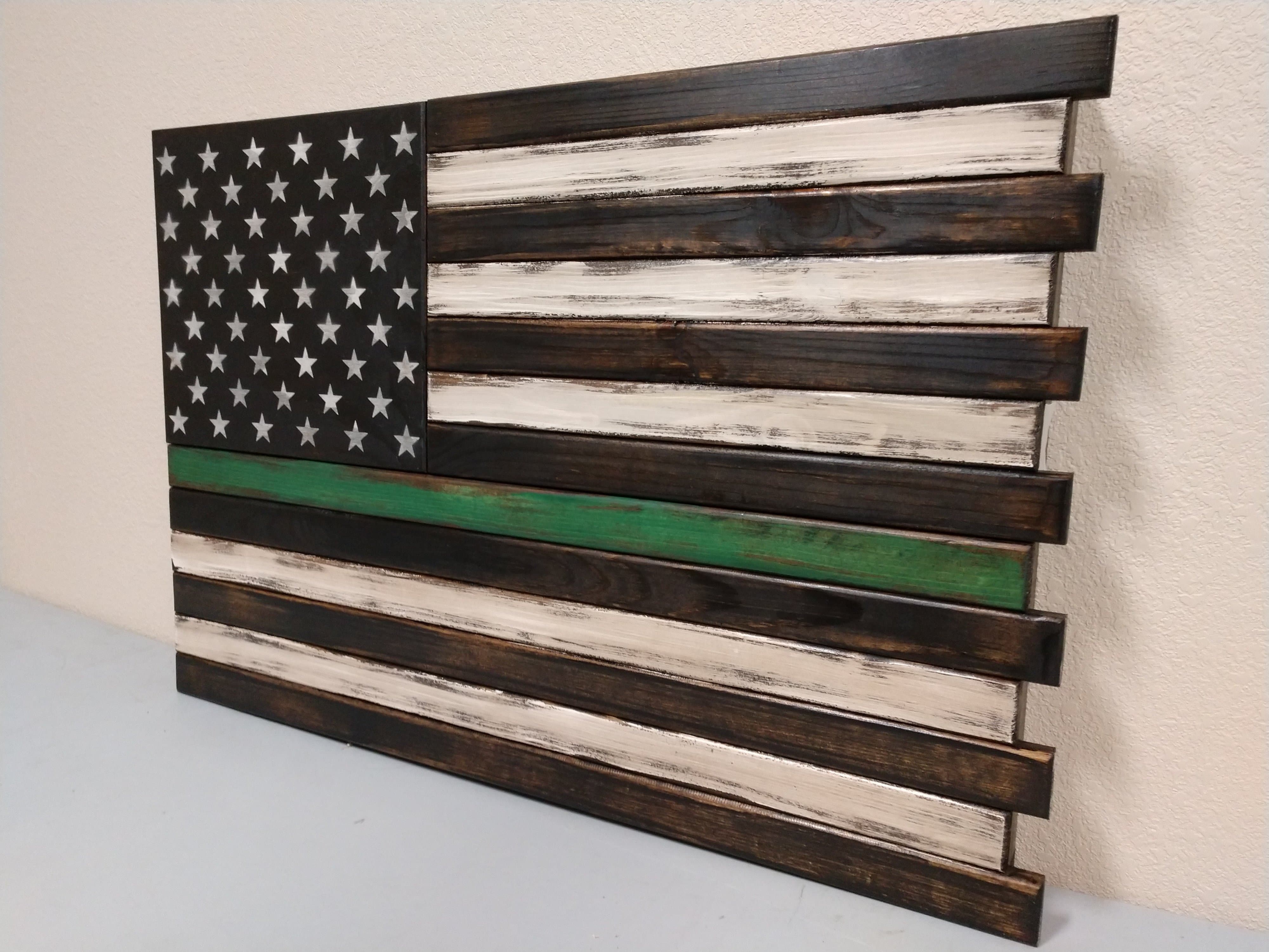 Large American Flag Gun Concealment Case with 2 Compartments