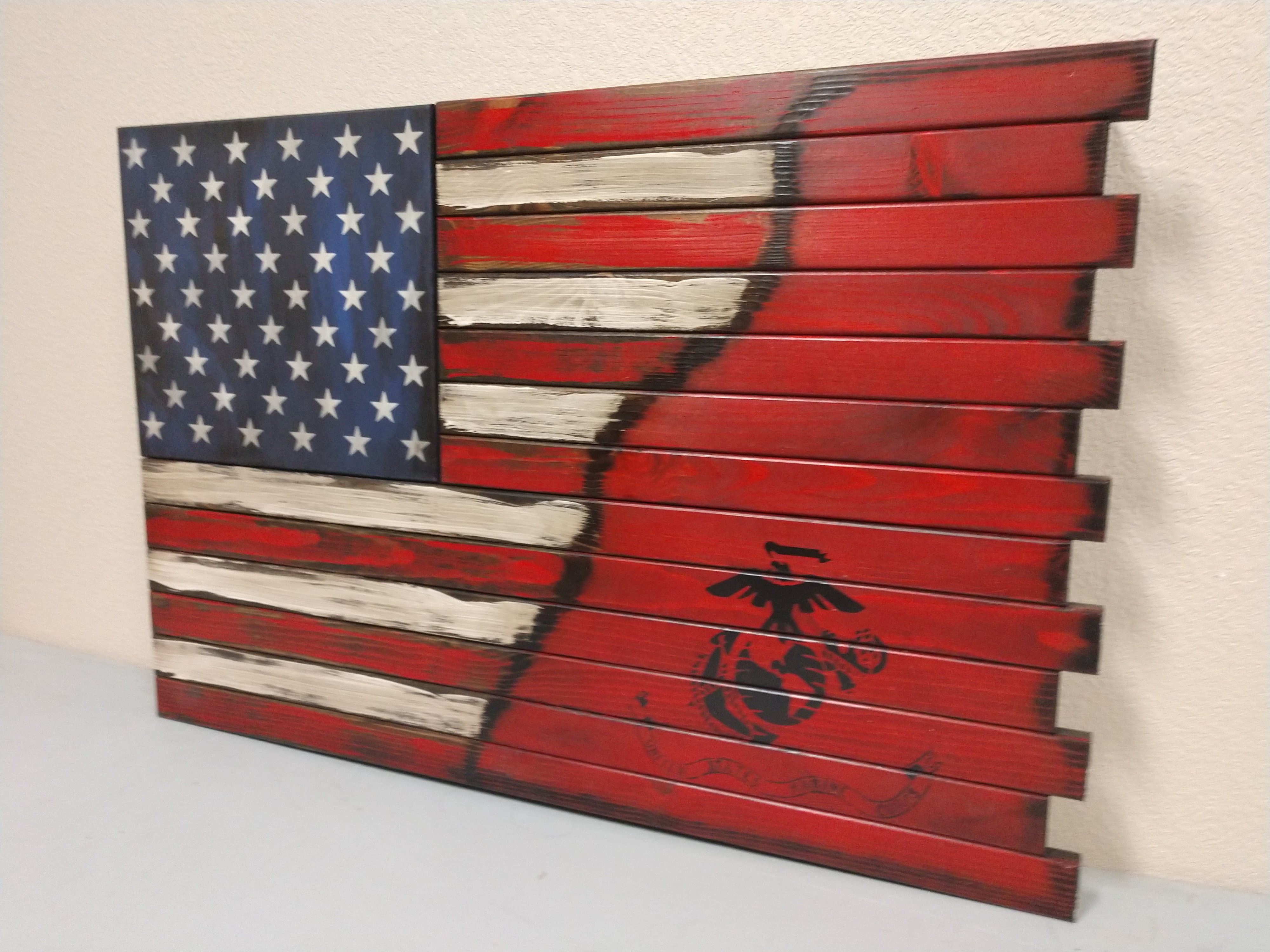 Deluxe 3 Compartment Gun Concealment Case (Hybrid American Flag Designs)