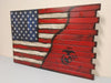 Deluxe 3 Compartment Gun Concealment Case (Hybrid American Flag Designs)