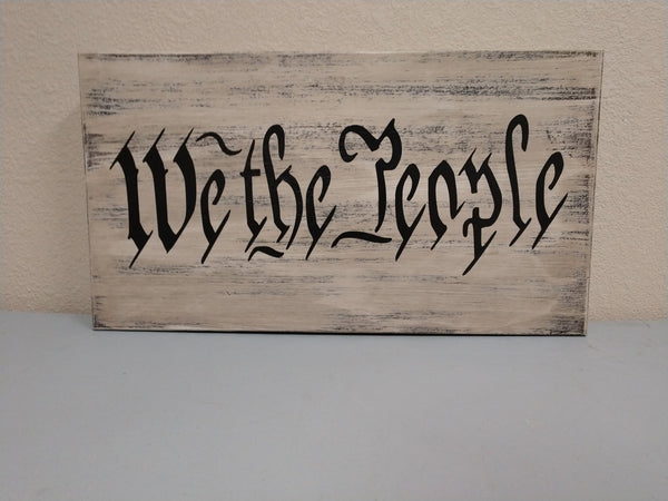 Mini WE THE PEOPLE Mini Gun Storage Sign