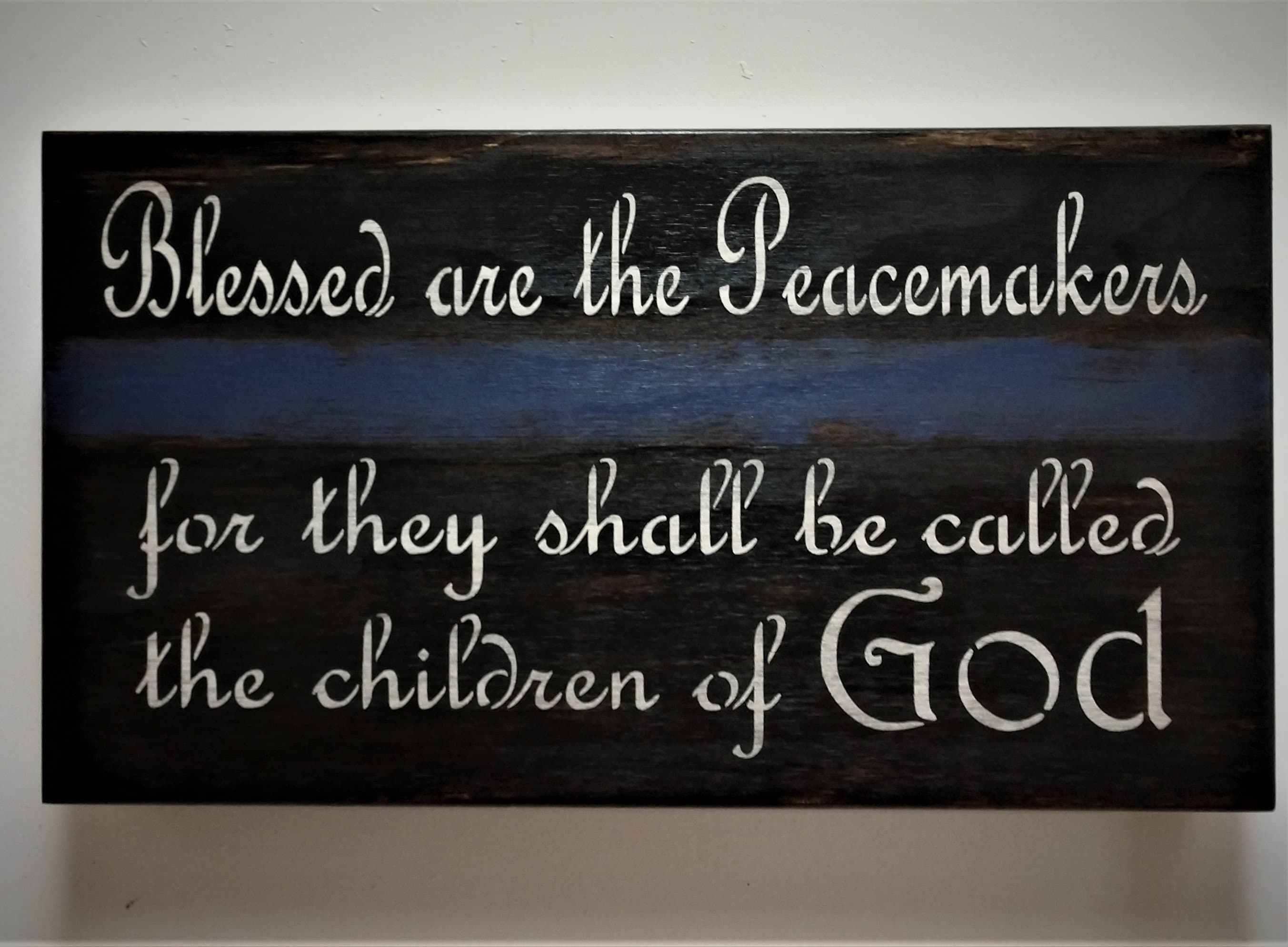 Mini “Blessed are the Peacemakers” Concealment Wall Art