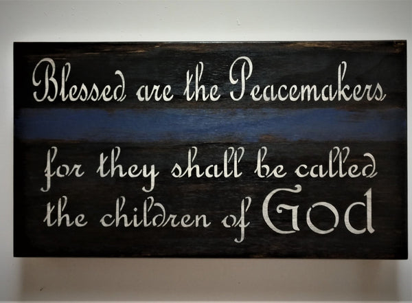 Mini “Blessed are the Peacemakers” Concealment Wall Art