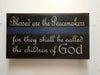 Mini “Blessed are the Peacemakers” Concealment Wall Art