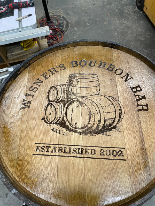 Premium Whiskey Barrel Cabinet