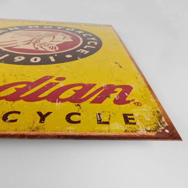 Indian Motorcycle 'Since 1901' - Tin Metal Sign