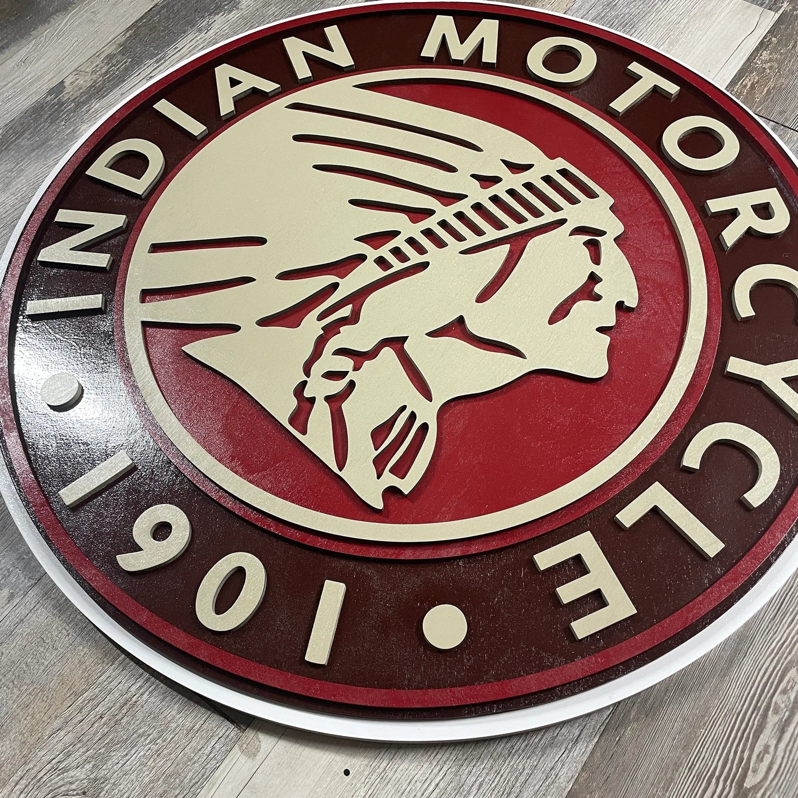 Indian Motorcycles - Layered Wood Sign