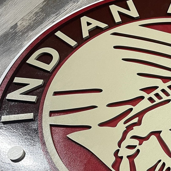 Indian Motorcycles - Layered Wood Sign For the Gear Head Arizona Copper Beard
