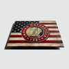 Indian Motorcycle 'American Flag' - Tin Metal Sign For the Gear Head Sign Box Co.