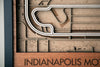 Indianapolis Motor Speedway - 3D Wood Track Map For the Gear Head Karta Trek