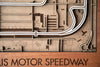 Indianapolis Motor Speedway - 3D Wood Track Map For the Gear Head Karta Trek