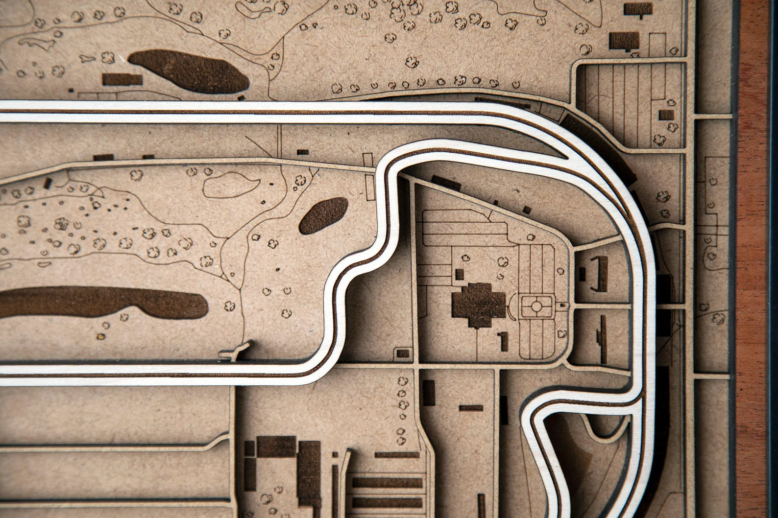 Indianapolis Motor Speedway - 3D Wood Track Map For the Gear Head Karta Trek
