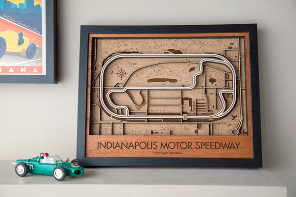 Indianapolis Motor Speedway - 3D Wood Track Map