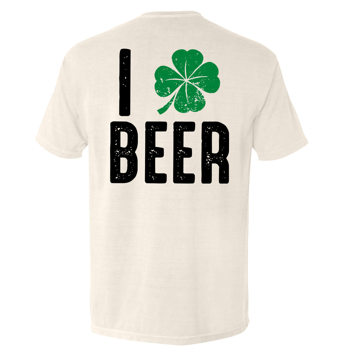 Ivory T-shirt with back print 