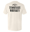 Ivory short-sleeve T-shirt with Tennessee Whiskey graphic on the back