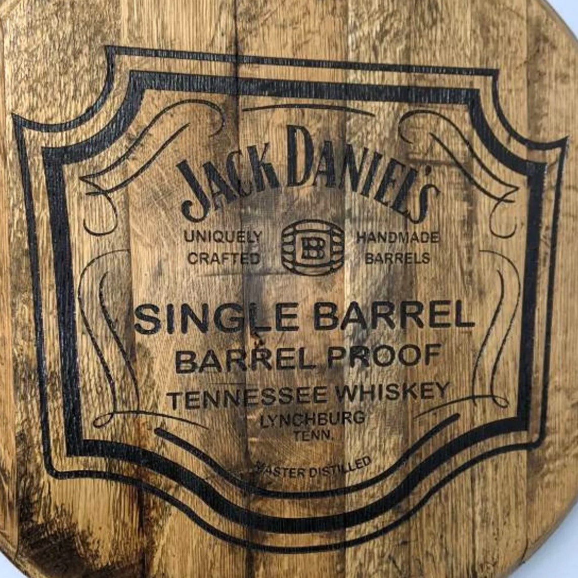 Jack Daniel's Whiskey Barrel Top - Wall Hanging
