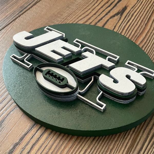 New York Jets - Layered Wood Sign For the Sports Lover Arizona Copper Beard